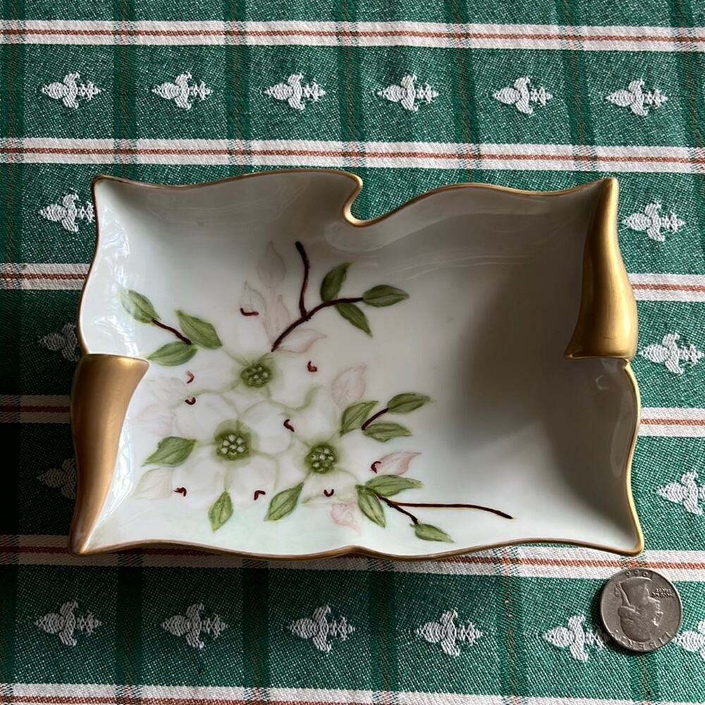Hand Painted V. Minson 1970 Vintage Dish